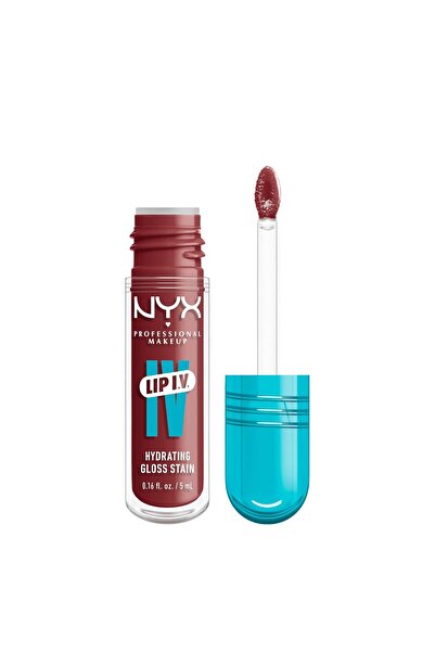 NYX Professional Makeup NYX PROFESSIONAL MAKEUP Lip IV Hydrating Glossy Lip Stain with 12HR Hydration - Drippin In Rose (Pin
