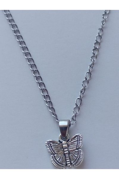 VerdeHome Vintage Silver Color Stainless Necklace Models |   Handmade, Retro and Minimal Jewelry Models