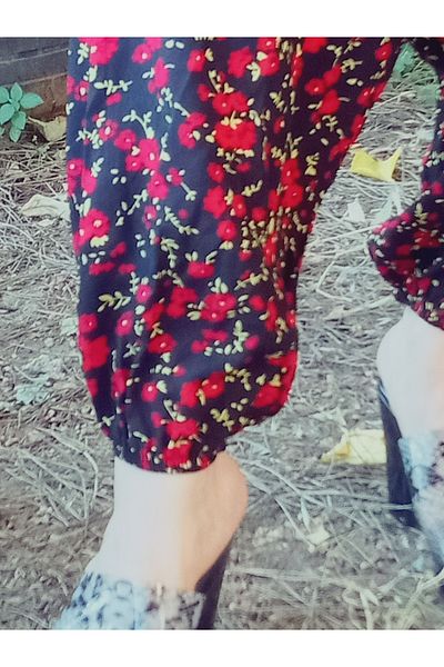 hoaryage Pants with Elastic Viscose Fabric Floral Patterned Shalwar with Pockets 100% Cotton Sizes 38 to 100 kg