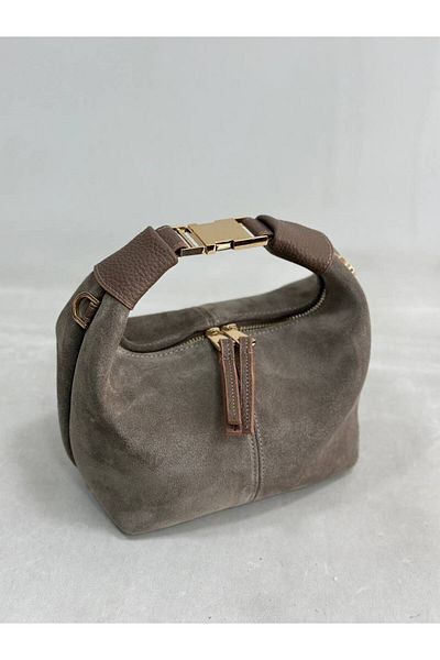 My Easy Shop Women's Bag Genuine Suede Leather Shoulder Bag