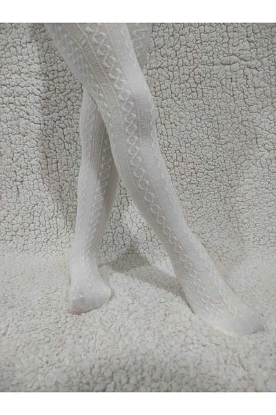 DÜVEN Knitwear Fabric Karina Girl's Vanilla Pantyhose