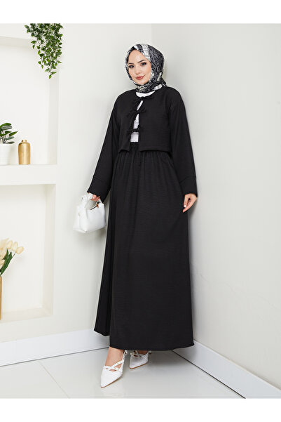 AVK MODA Γυναικείο Σετ Κιμονό από λινό με τρεις δεσμές