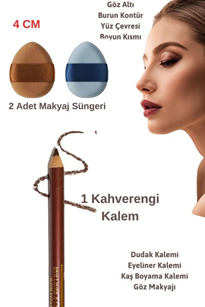 Melien 1 Suya Dayanıklı Dolgun Dudak Göz Pürüzsüz Eyeliner Kaş Boyama Kalemi ...