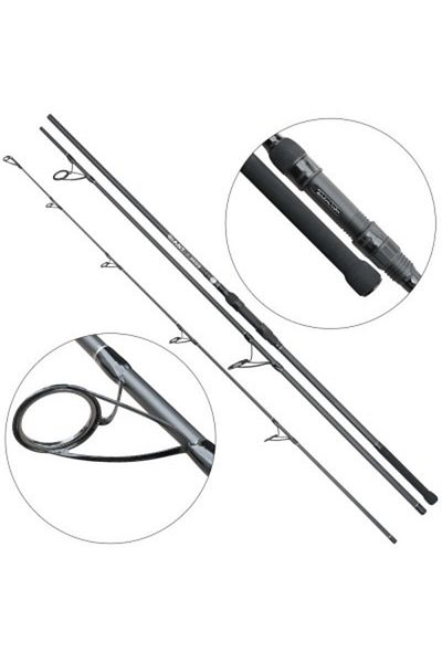 Baracuda Lansetă de crap Giant X din fibră de carbon 3,6 m, 3 secțiuni, A: 1,5 kg