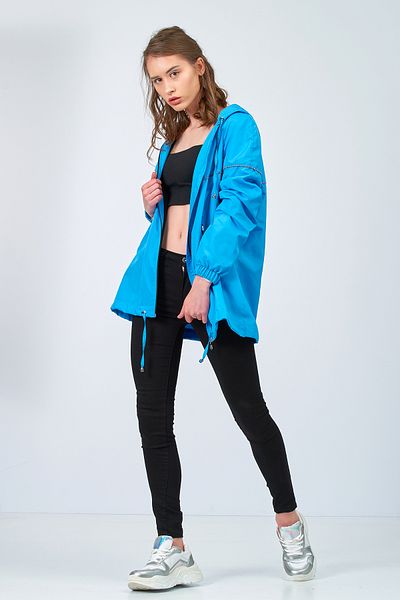 Moda Tuğram Blue Raincoat