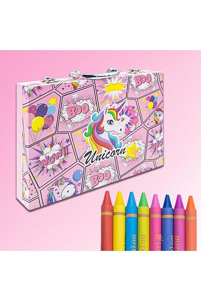 Toybox Portable Kids Drawing, Painting & Marker Art Supplies Set 67pcs