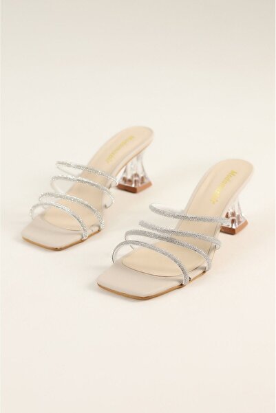 Aldina Nucci Kadıncak Stoned Women's Slippers # 1014