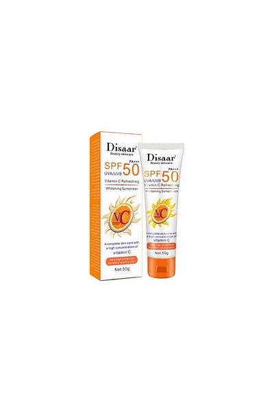 Disaar Whitening Suncreen 50gm Vitamin C Spf 50(6622) --- Disaar Sunscreen Cream 50gm Vitamin C