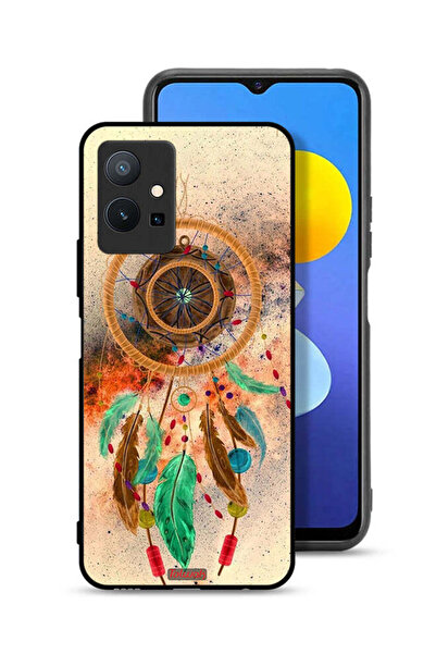 Tolwak غطاء حماية لهاتف Vivo Y75 5G بتصميم ماندالا ريش معلق