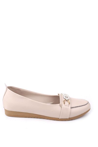Papuçsepeti Shoe Basket 4717 Women's Large Size Comfortable Sole Ballerina Shoes