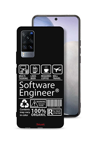 Tolwak غطاء حماية لجهاز Vivo X60، ملصق مهندس برمجيات