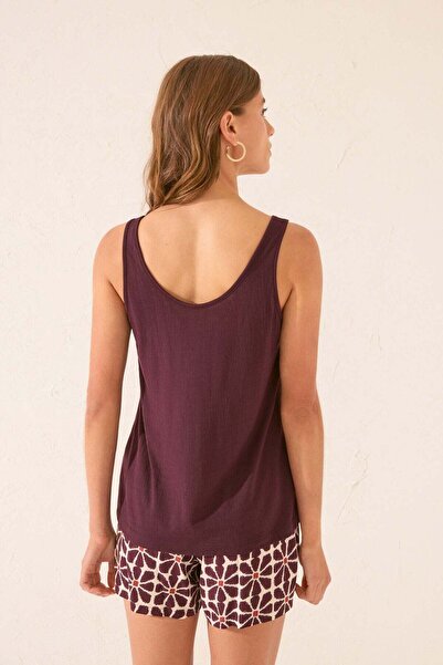 Women'secret Maroon viscose vest top