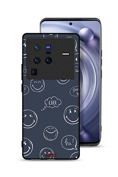 Tolwak Vivo X80 Pro Protective Case Cover Cool Faces Tags