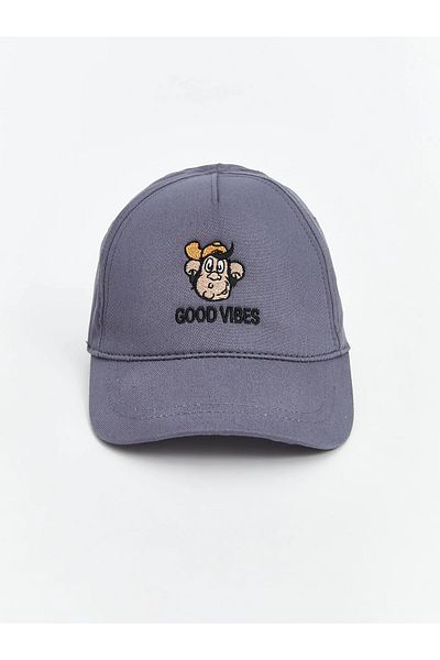 LC Waikiki Nostalgic Monkey Embroidered Boys' Cap Hat