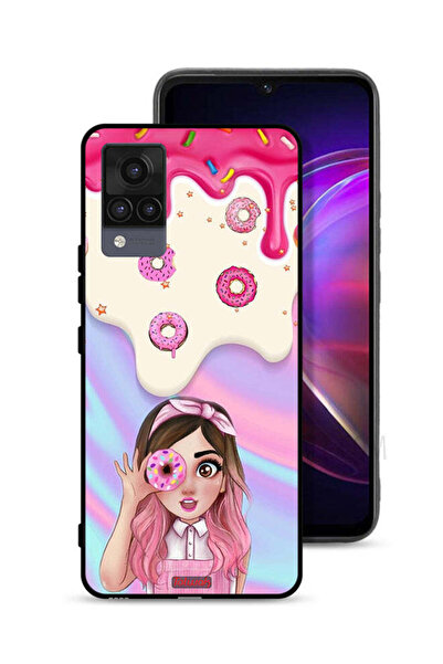 Tolwak غطاء حماية لهاتف Vivo V21 يحمل دونات