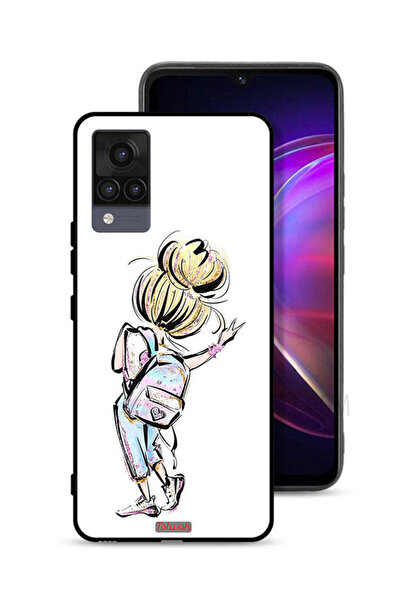 Tolwak غطاء حماية من فيفو V21 بتصميم فتاة العودة إلى المدرسة