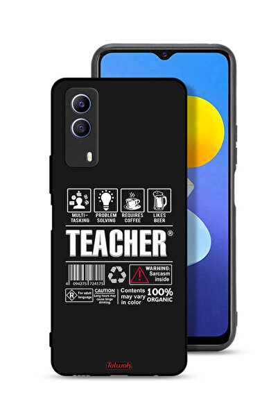 Tolwak غطاء حماية وملصق مدرسي لجهاز Vivo T1x