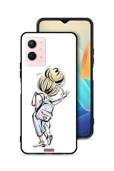 Tolwak غطاء حماية Vivo Y33s 5G بتصميم فتاة العودة إلى المدرسة