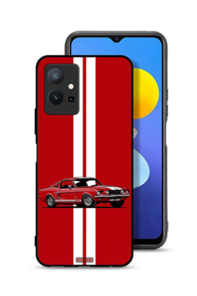 Tolwak Vivo Y75 5G Protective Case Cover Vintage Car Abstract Art