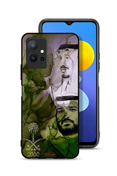 Tolwak غطاء حماية لهاتف Vivo T1 5G، ملصق فني للملك سلمان وولي العهد محمد