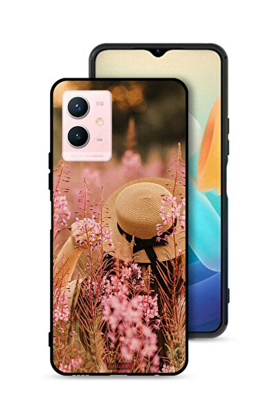 Tolwak Vivo Y33s 5G Protective Case Cover Hat Girl In Flowers