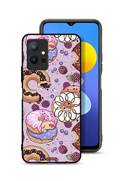 Tolwak Vivo Y75 5G Protective Case Cover Donuts Art