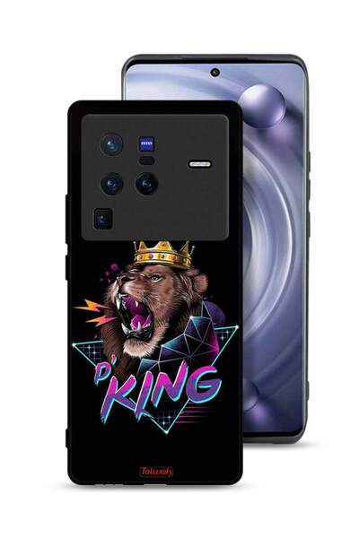 Tolwak غطاء حماية Vivo X80 Pro برسومات الأسد الملك