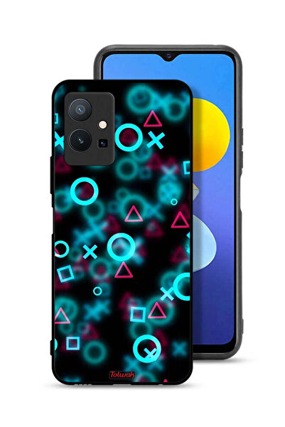 Tolwak غطاء حماية لهاتف Vivo T1 5G برسومات أيقونات لعبة الحبار صغيرة
