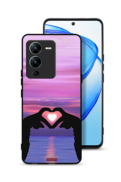 Tolwak Vivo V25 Pro 5G Protective Case Cover Heart Moon