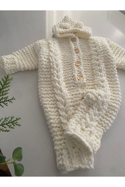 ÖRGÜCÜ DESİGN Puffy Jumpsuit - Puffy Hooded Jumpsuit