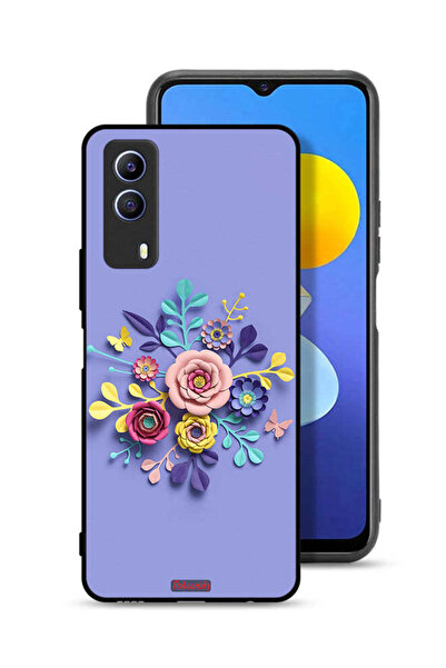 Tolwak غطاء حماية لهاتف Vivo T1x بتصميم زهور