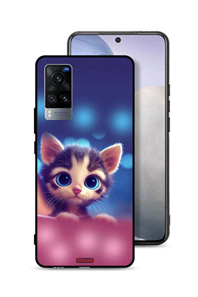 Tolwak Vivo X60 Protective Case Cover Little Cat