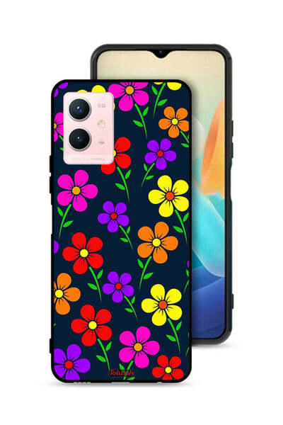 Tolwak Vivo Y33s 5G Protective Case Cover Colorful Flowers