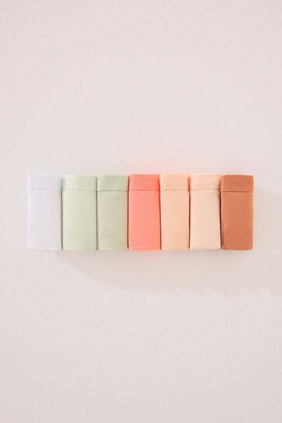 Women'secret Pack of 7 classic cotton panties in bright colors