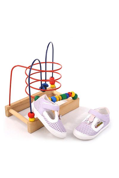Papuçsepeti Shoe Basket - Şrbb 4794 Baby Girl Orthopedic First Step Shoes