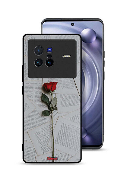 Tolwak غطاء حماية لهاتف Vivo X80 وردي على ورق