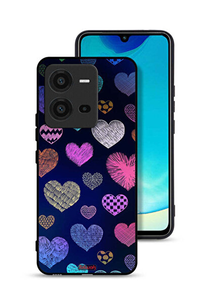 Tolwak غطاء حماية لهاتف Vivo V25 5G بنقشة قلوب داجا