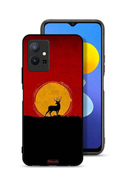 Tolwak غطاء حماية Vivo T1 5G بتصميم غزال وقمر