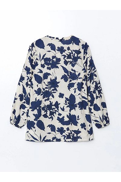 LC Waikiki Bluză de damă cu floare cu guler legat