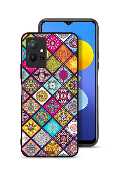 Tolwak غطاء حماية لهاتف Vivo T1 5G بنقشة مربعات ماندالا