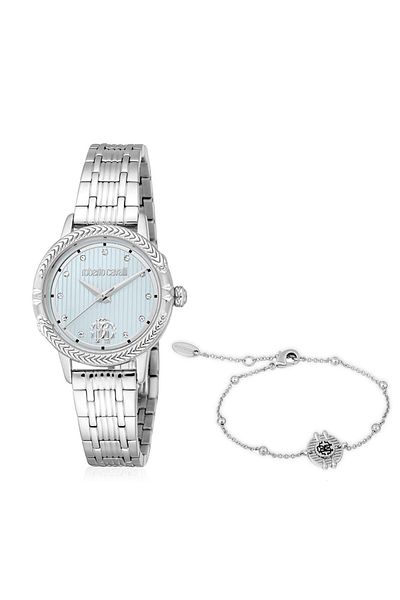 Roberto Cavalli Idea Donna Watch Set - Silver Colour With roberto cavalli bracelet