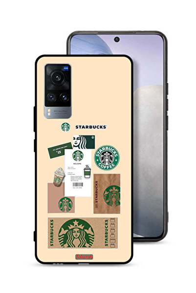 Tolwak Vivo X60t Protective Case Cover Coffee Sticker