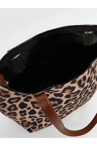 LC Waikiki Leopard Patterned Women's Shoulder Bag
