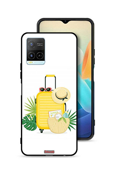 Tolwak غطاء حماية لهاتف Vivo Y32 بفن رقمي صيفي