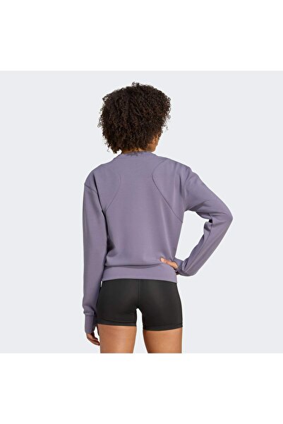 adidas Hanorac cu gât rotund pentru încălzire, conceput pentru antrenament