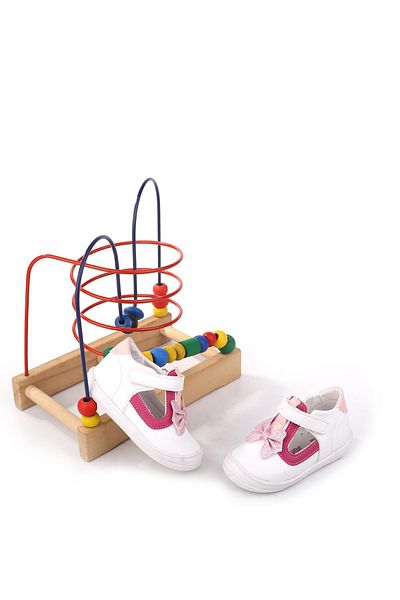 Papuçsepeti Shoe Basket - Şrbb 4796 Baby Girl Orthopedic First Step Shoes