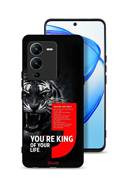 Tolwak غطاء حماية لهاتف Vivo V25 Pro 5G أنت ملك حياتك