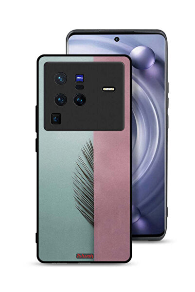 Tolwak غطاء حماية لهاتف Vivo X80 Pro بأوراق نصفية