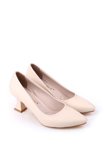 Papuçsepeti Shoe Basket 801 Women's 6 cm Heeled Classic Shoes