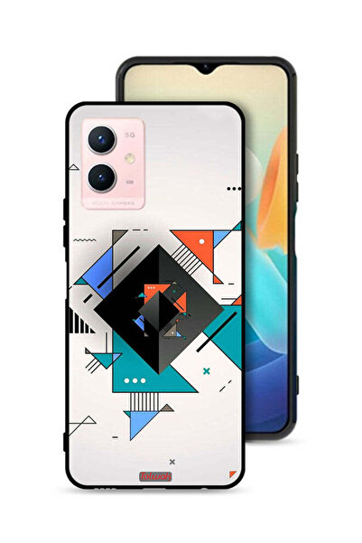 Tolwak غطاء حماية لهاتف Vivo Y33s 5G بأشكال مربعة ومثلثة ونمط تجريدي